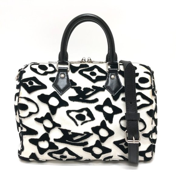 LOUIS VUITTON M45563 Tufted Monogram Canvas VxUF Speedy Bandouliere 25 Mini 2... - Picture 1 of 15